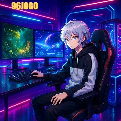 Imagem promocional da 96JOGO mostrando a plataforma e suas vantagens