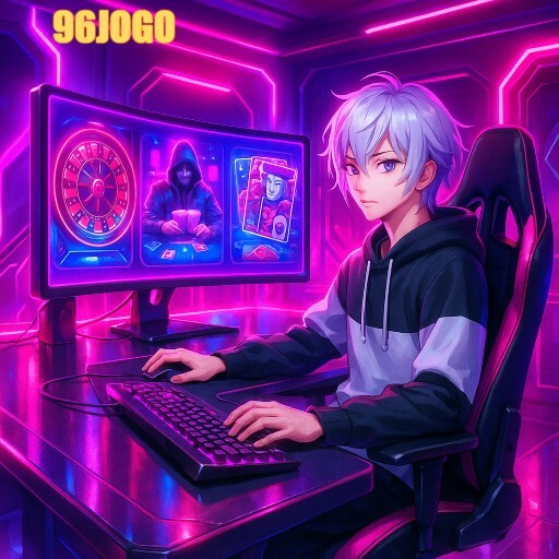 Imagem promocional da 96JOGO mostrando a plataforma e suas vantagens