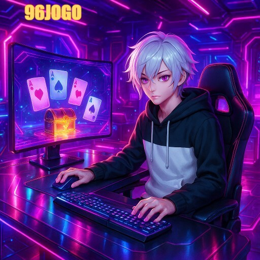 Imagem promocional da 96JOGO mostrando a plataforma e suas vantagens